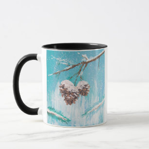 Winter Pinecones Mug