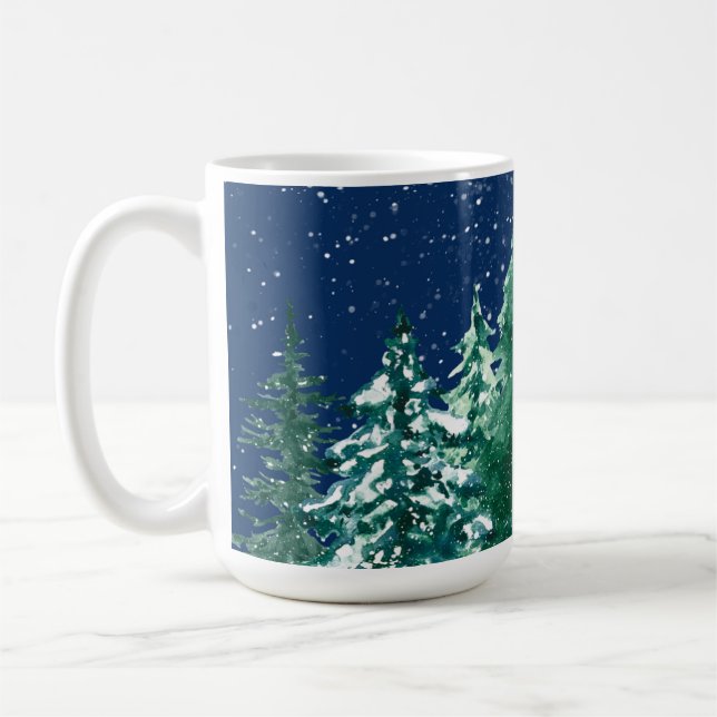 Winter Pines Coffee Mug (Left)