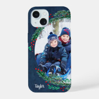 Winter Pines Personalized Family Photo