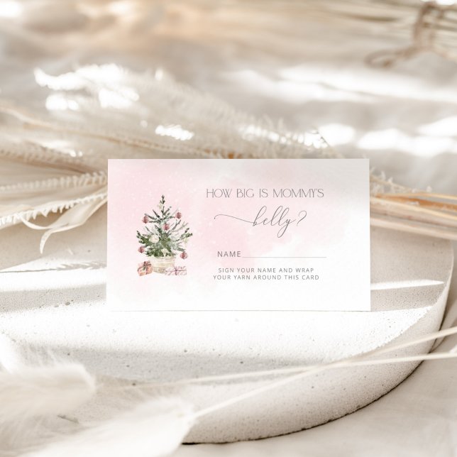 Winter pink how big is mommy's belly enclosure car card (Creator Uploaded)