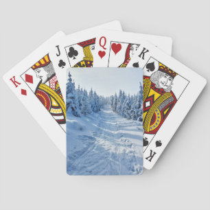 Winter  playing cards