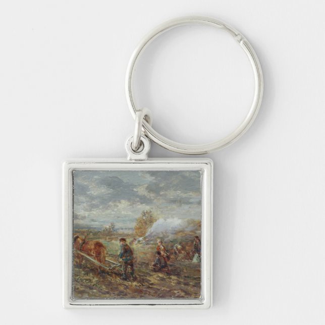 Winter Ploughing Keychain (Front)