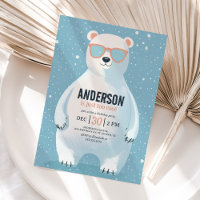 Winter Polar Bear Boy Birthday Party