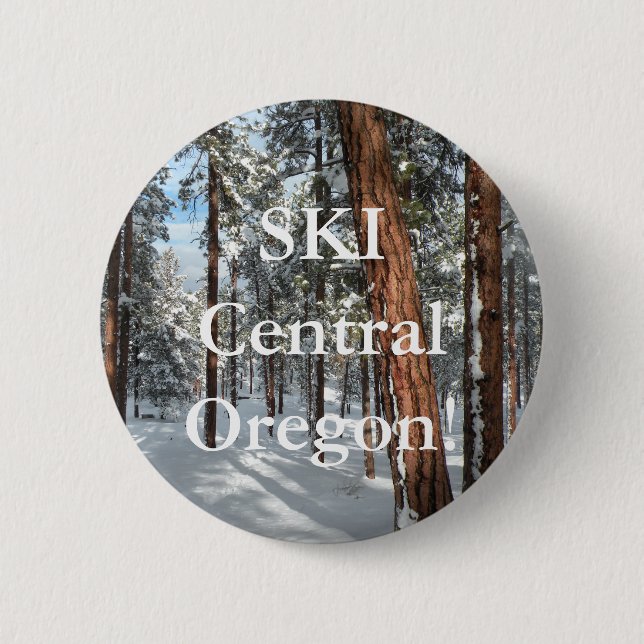 Winter Ponderosa 2 Inch Round Button (Front)