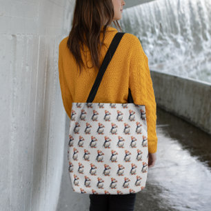 Winter Puffin Coastal Carryall Crossbody Bag