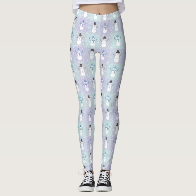 Winter Quilt Leggings (Front)