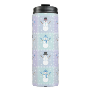 Winter Quilt Thermal Tumbler
