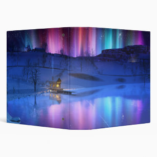 Winter Rainbow Binder
