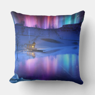 Winter Rainbow Pillow