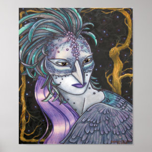 Winter Raven by Patricia Corron Poster