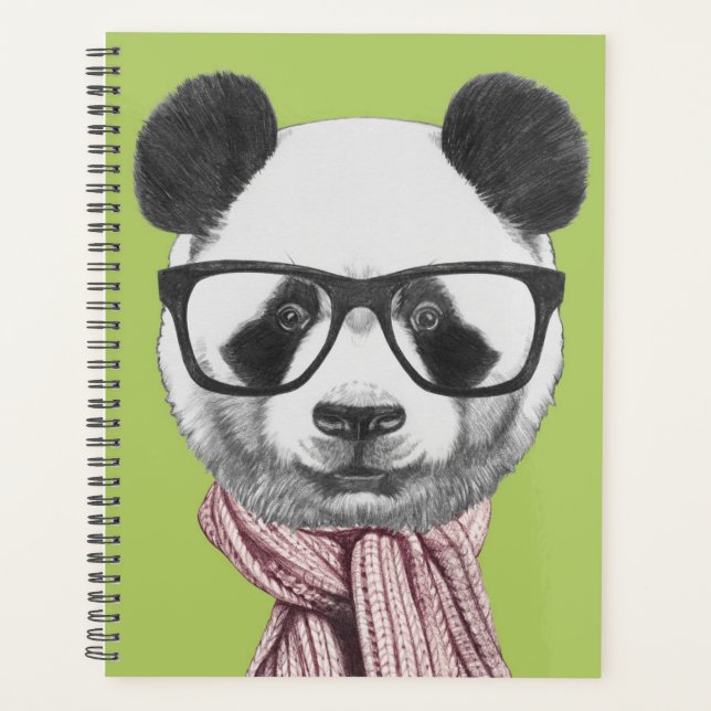 Winter Ready Panda Bear Planner (Front)