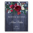 Winter red floral bouquet rustic navy barn recipes