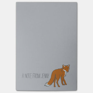 Winter Red Foxes Pattern Post-it Notes