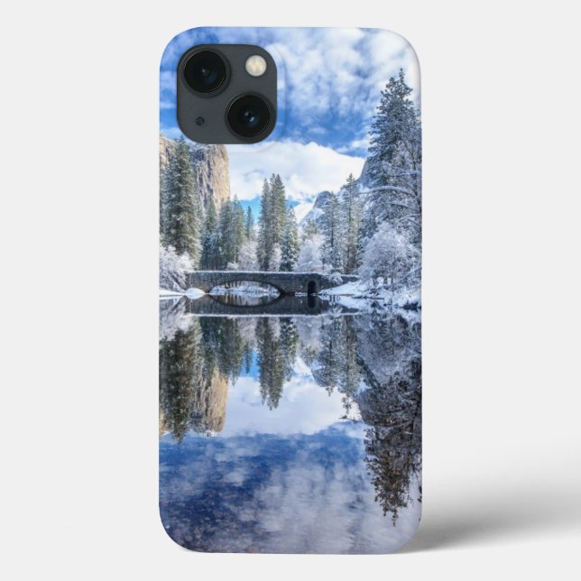 Winter Reflection at Yosemite Case-Mate iPhone Case (Back)