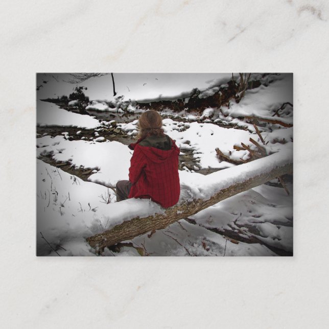 Winter Reflections ATC Business Card (Front)