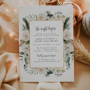 Winter Rehearsal Dinner Invitation