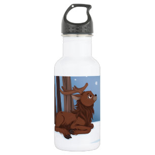 Winter Reindeer 532 Ml Water Bottle