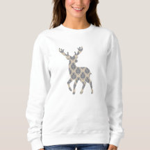 Winter Reindeer Chinoiserie Sweater