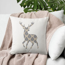 Winter Reindeer Chinoiserie 