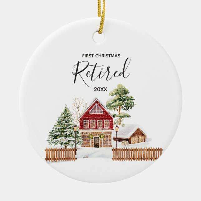 Winter Retired First Christmas Ornament (Front)