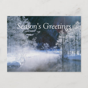 Winter River - Customizable Postcards