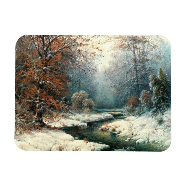 Winter River Landscape  Magnet (Horizontal)