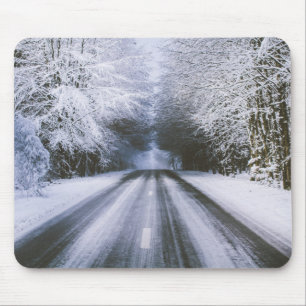 winter road mouse pad