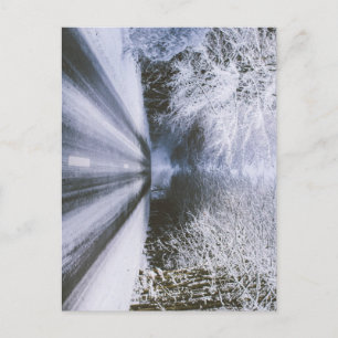 winter road postcard