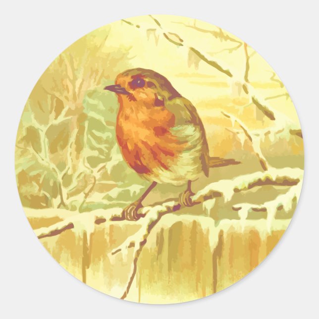 Winter Robin Envelope Seal (Front)