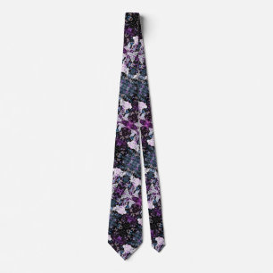 Winter Rose and Butterflies - Beautiful - Tie