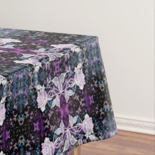 Winter Rose and Butterflies - Romantic - Tablecloth