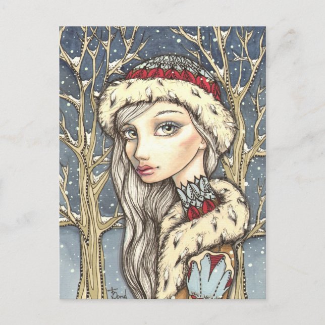 Winter Rose Postcard (Front)