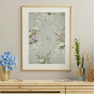 Winter Roses Decoupage Tissue Paper