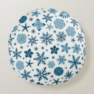 Winter  round pillow