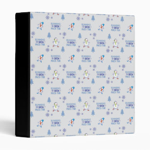Winter Running - Snowman Christmas Tree Binder
