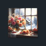 winter’s quiet bloom canvas print<br><div class="desc">winter’s quiet bloom | An exclusive digital masterpiece by Simon Levin, internationally acclaimed as a Gold List Top Contemporary Artist of Today, laureate of the Masterful Mind Award, Creative Excellence Award, Art Star Award. ID: 91.65 x 91.65 (cm). Artist’s Statement (vers libre): I place the roses by the window to...</div>