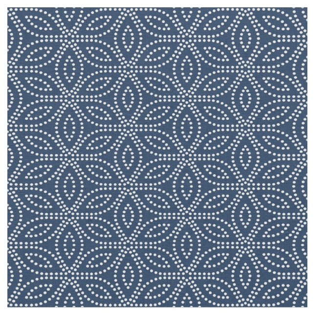 Winter Sacred Geometry Pattern Fabric (Close Up)