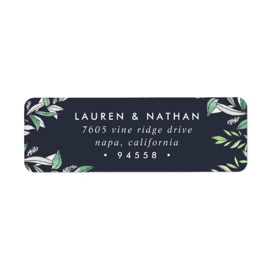 Winter Sage Return Address Return Address Label
