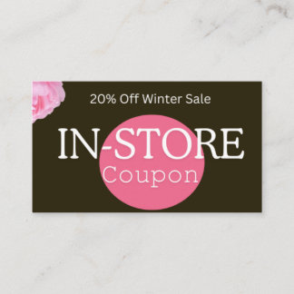Winter Sale In-Store Coupon