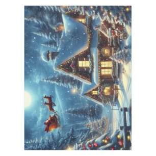 Winter/Santa/Christmas/Snow Tablecloth