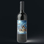 Winter/Santa/Christmas/Snow Wine Label<br><div class="desc">classic</div>