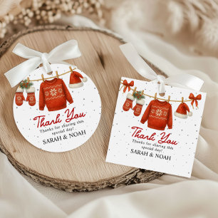 Winter Santa  Favour Tags