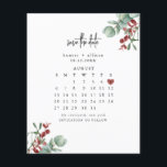 Winter Save the Date<br><div class="desc">This modern wedding card has a warm, minimalist design. The front features a lively script text above your first names and date. On the back, we've set the background as transparent, so that the colour of the paper will serve as the base colour. You can choose a colour for the...</div>