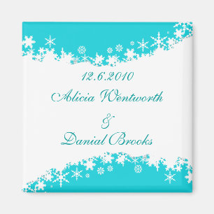 Winter Save the Date Magnet
