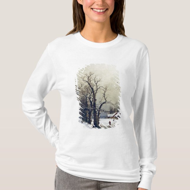Winter scene, 19th century T-Shirt (Front)