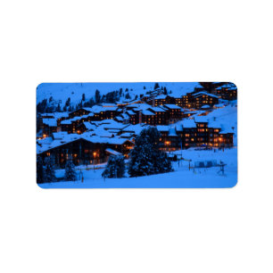 Winter Scene Address Label