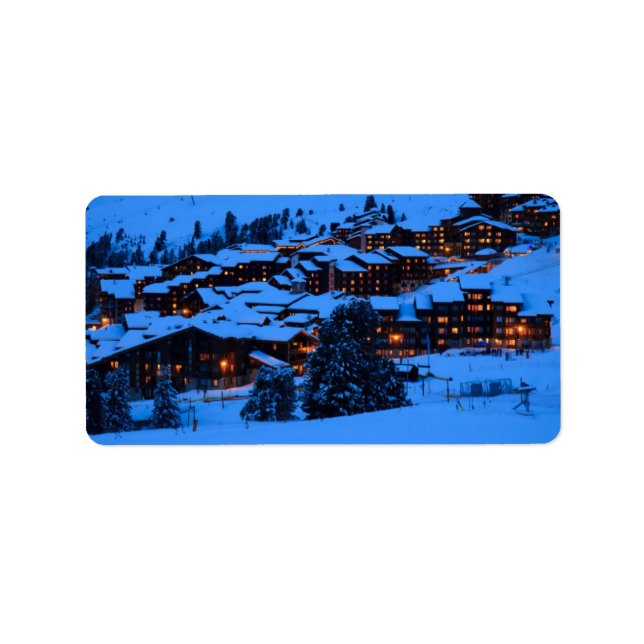 Winter Scene Address Label (Front)