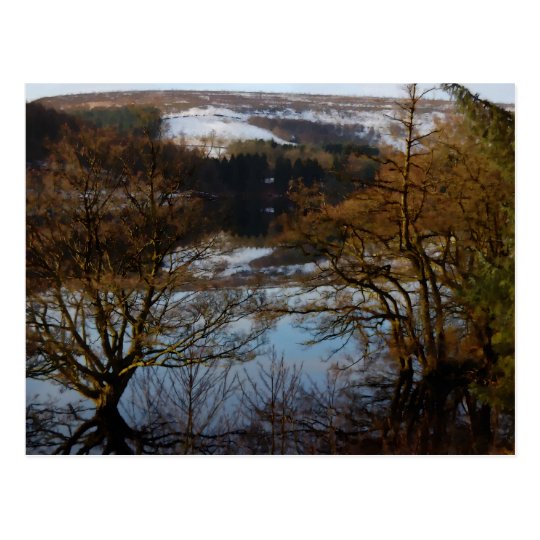Winter Scene at Derwent Reservoir Postcard