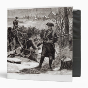 Winter Scene at the Continental Army Encampment Binder