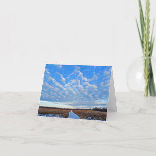 Winter scene blank notecard. thank you card